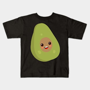 Cute Chibi Kawaii Avocado Kids T-Shirt